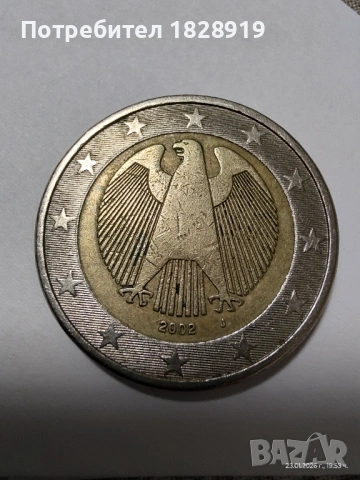 2 евро Германия 2002 J