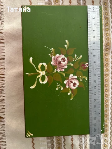 Кутия за бижута, ретро, ръчно рисувана , с музика, снимка 3 - Антикварни и старинни предмети - 51383931