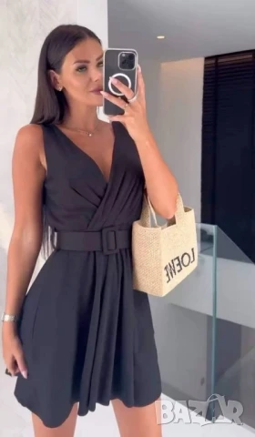 рокля с колан , снимка 6 - Рокли - 51322931