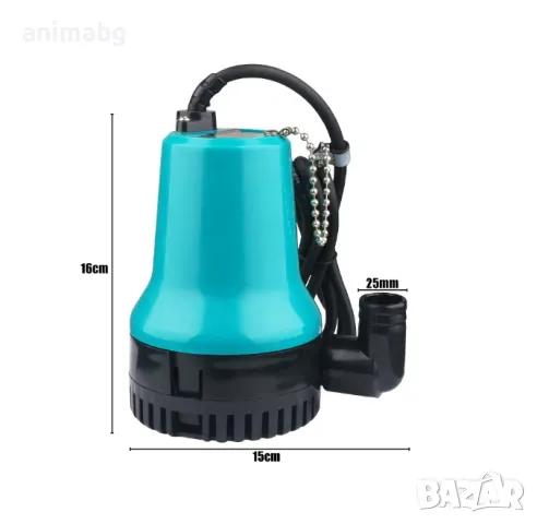 ANIMABG Потопяема водна помпа 12V, 50W, 4500L/h, снимка 3 - Друга електроника - 47471570