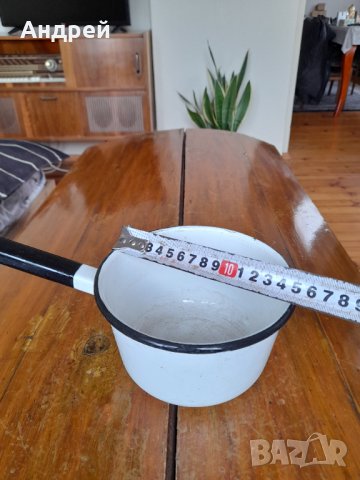 Стара емайлирана касерола,тиган #6, снимка 3 - Други ценни предмети - 39458751