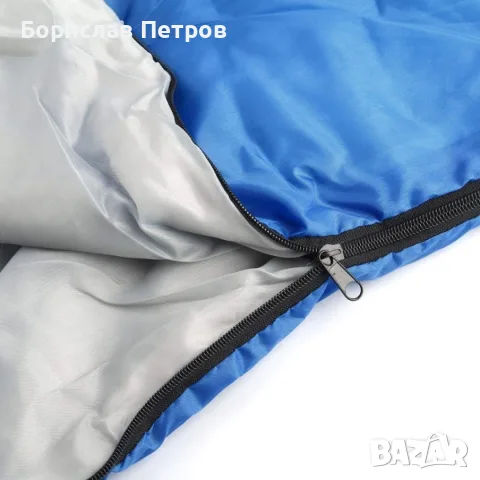 Зимен спален чувал BAO LONG HU WAI от водоустойчив полиестер с опция за стягане / Стил: плик, снимка 2 - Къмпинг мебели - 55756200