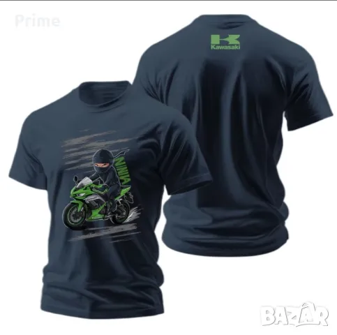 Нова мъжка тениска Kawasaki Ninja L/XL, снимка 1 - Тениски - 47403081