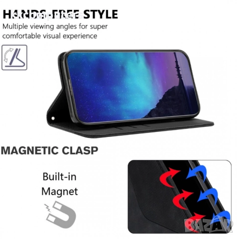 Кожен калъф-портфейл с Протектор за Xiaomi Redmi 15 5G/ 4G | Удароустойчив PU+TPU, Стойка, Магнитно , снимка 9 - Калъфи, кейсове - 51995252