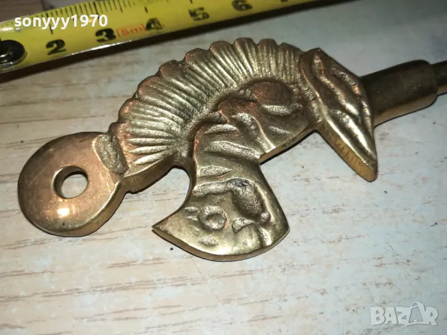 КАТЕРИЦА-МЕД МЕСИНГ ОБУВАЛКА 35СМ-ВНОС БЕЛГИЯ 2801251927, снимка 17 - Антикварни и старинни предмети - 48869263