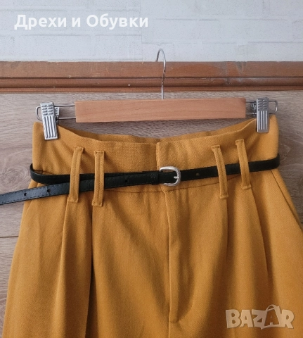 Панталон висока талия ZARA горчица , снимка 11 - Панталони - 52500070