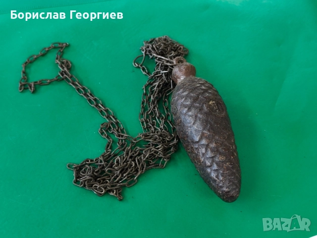 Тежест за стенен часовник с кукувица шишарка, снимка 3 - Антикварни и старинни предмети - 51754232