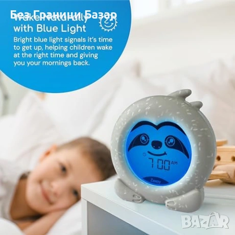 Нов Детски часовник за сън с 2 фази будилник USB лампа стая дете, снимка 4 - Друга електроника - 53683538