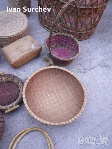 ЛОТ ПЛЕТЕНИ КОШОВЕ , ПАНЕРИ ,ЧАНТА И ДРУГИ, снимка 3 - Други ценни предмети - 47297009