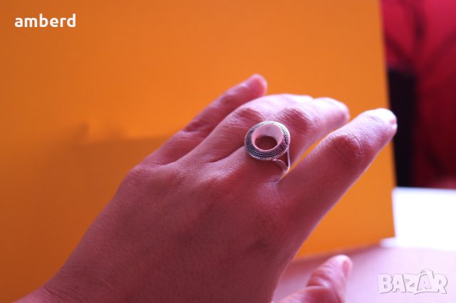 Сребърен пръстен - модел PLR004, снимка 6 - Пръстени - 34031221