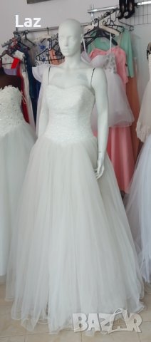 ултра сияеща сватбена рокля с обем, снимка 9 - Сватбени рокли - 39109965