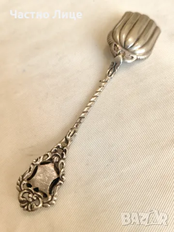 Оригинална Старинна Сребърна Лъжичка Heidelberg Хайделберг , снимка 3 - Антикварни и старинни предмети - 47593395