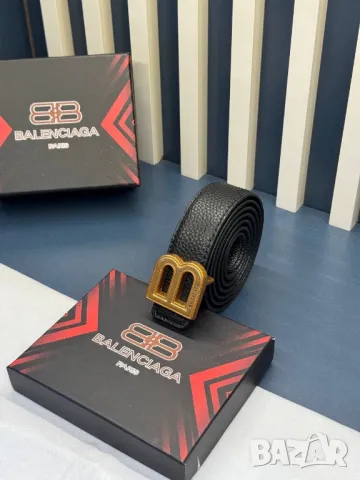 колани от естествена кожа в кутия 3см balenciaga , снимка 8 - Колани - 50348663
