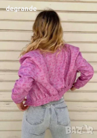 Розово Дамско Яке, снимка 2 - Якета - 51645527