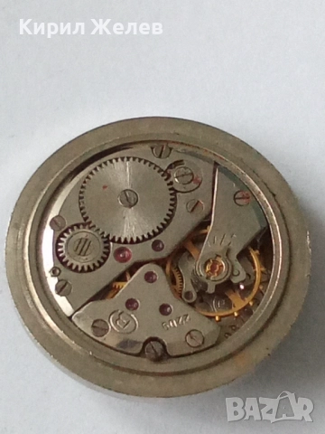 Механизъм с циферблат от стар ръчен часовник 52133, снимка 3 - Мъжки - 52270316