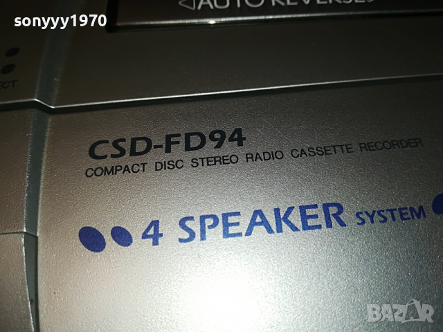 AIWA CSD-FD94EZ-RADIO/CD/REVERSE DECK-ВНОС GERMANY 0204222032, снимка 17 - Радиокасетофони, транзистори - 36321981