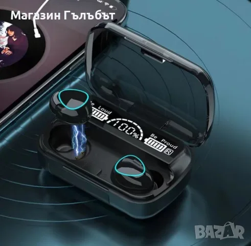 Безжични bluetooth слушалки с LED цифров дисплей, снимка 6 - Bluetooth слушалки - 56183504