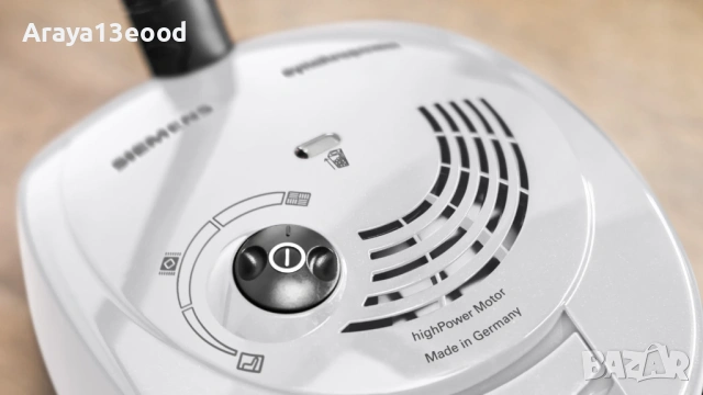 Прахосмукачка с торбичка Siemens Synchropower VS06WH1T, 850 W, бяла, снимка 9 - Прахосмукачки - 53856014