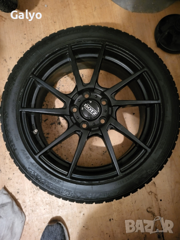 DOTZ 17" 5×112 ET48 със зимни гуми Nexen 215/45/17 dot2719 VW, AUDI, SEAT, SCODA, снимка 2 - Гуми и джанти - 44826959
