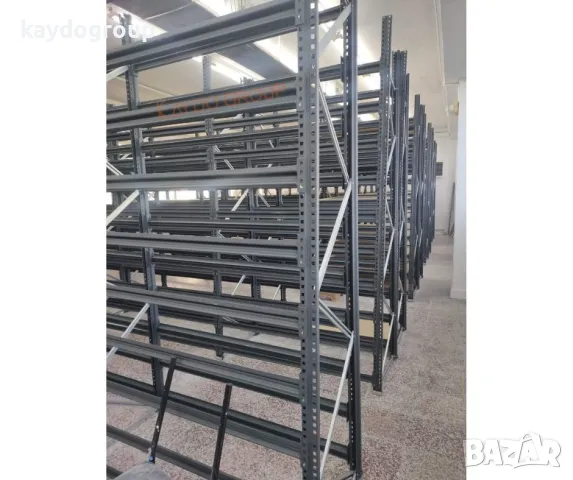 ПРОМО!!!Метален стелаж за склад - ръчна обработка тежки товари H200;L187;D70сm; 4 нива, снимка 4 - Стелажи и щандове - 42804084