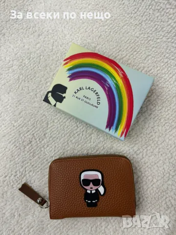 Karl Lagerfeld Дамско Малко Портмоне С Кутия Карл Лагерфелд - Различни Цветове Код E135, снимка 3 - Портфейли, портмонета - 50233313