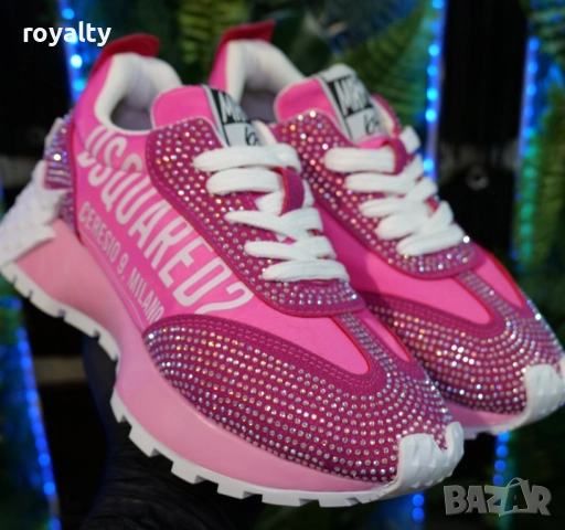 Дамски маратонки Dsquared2 Цвят - Розово, снимка 2 - Маратонки - 51629244