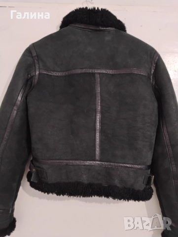 Къс кожух  от агнешка кожа, снимка 2 - Палта, манта - 52886374