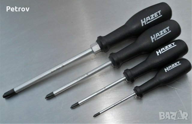 HAZET No.803 PH - 4 броя PROFI Отверки: PH 0 - PH 1 - PH 2 - PH 3 - ORIGINAL HAZET Made in Germany! , снимка 1