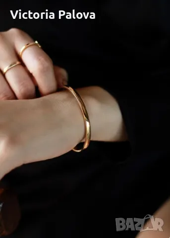 Красива масивна гривна белезник Германия, снимка 2 - Гривни - 49105141