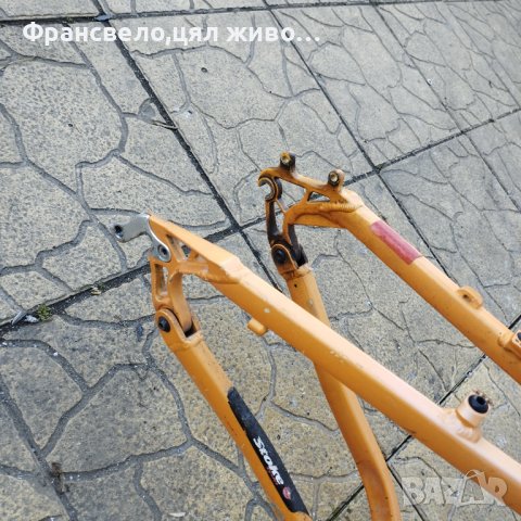 26 цола Алуминиева рамка за велосипед колело с въздушен шок 165 мм , снимка 4 - Части за велосипеди - 40120955