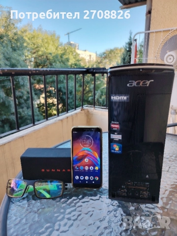 Само за 199 лева ! Компютър Acer + Геймърски очила Razer + Motorola E6