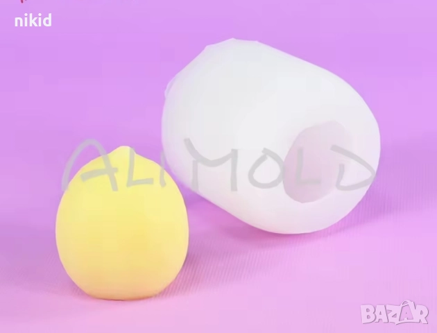 3D малък лимон силиконов молд форма фондан шоколад гипс смола свещ сапун, снимка 2 - Форми - 51460271