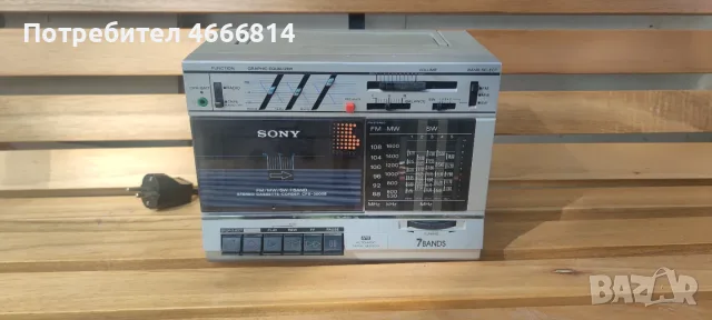 Касетофон SONY CFS 3000S, снимка 2 - Радиокасетофони, транзистори - 56328013
