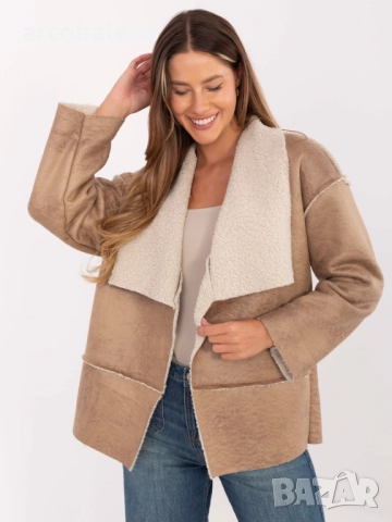 Дамско стандартно яке от еко кожа с подплата, 4цвята , снимка 6 - Якета - 51696861