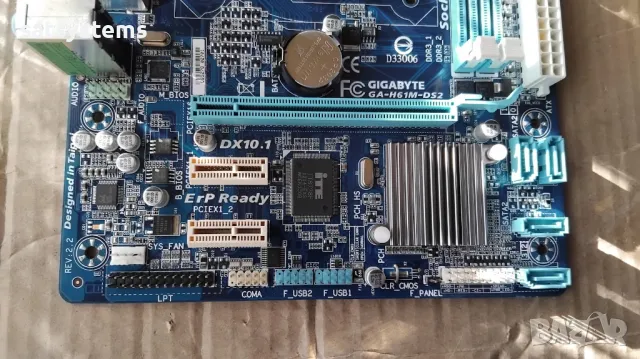 Дънна платка Gigabyte GA-H61M-DS2 Socket LGA1155, снимка 8 - Дънни платки - 48871611
