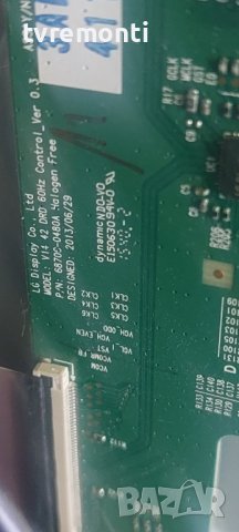 T-CON 6870C-0480A 6871L-4119A1 for LG 42LF5800 42inc DISPLAY LC420DUE-MGA3, снимка 2 - Части и Платки - 42103099