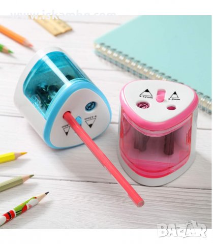 ЕЛЕКТРИЧЕСКА ОСТРИЛКА С ДВА ОТВОРА, ЗА МОЛИВИ 6 - 8 ММ. И 9 -12 ММ. - код  8004, снимка 2 - Ученически пособия, канцеларски материали - 33897906