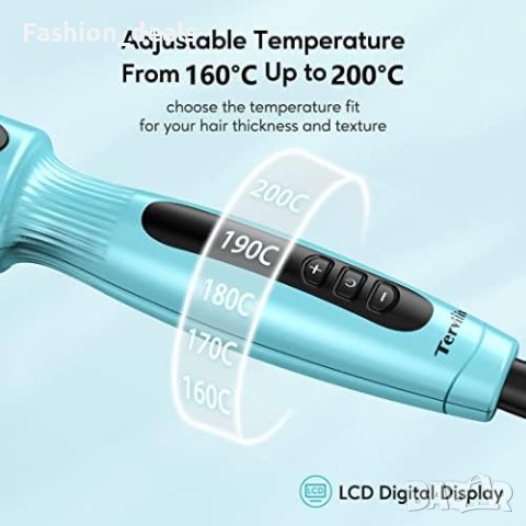 Нова Керамична четка за коса/Йонна четка за къдрене с горещ въздух, снимка 3 - Други - 41433610