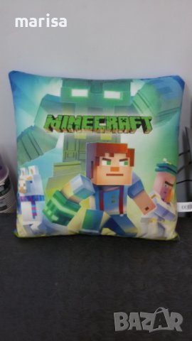 Двулицева възглавница Майнкрафт, възглавница Minecraft - 00717, снимка 2 - Плюшени играчки - 39087309