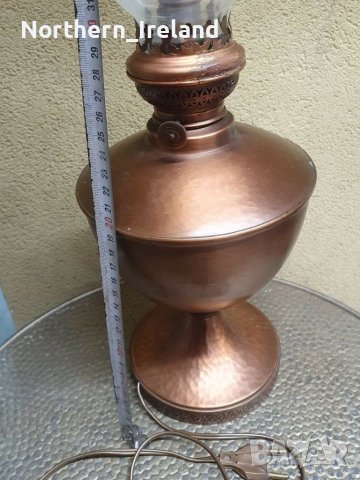 Медна настолна лампа, снимка 7 - Настолни лампи - 40893495