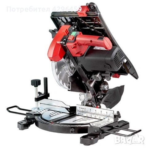 Циркуляр с плот комбиниран RAIDER RD-MS10, рязане под наклон 45°, снимка 8 - Триони и циркуляри - 53699130