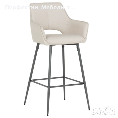 Здрав практичен дизайнерски бар стол с еко кожа за бензионостания,бар,лоби бар,, снимка 2 - Столове - 50767612