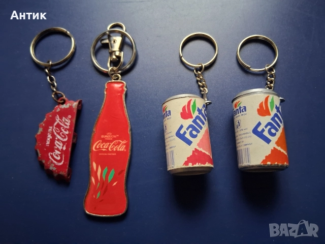 Лот Стари Рекламни Ключодържатели Кока Кола Фанта, снимка 5 - Колекции - 52865885