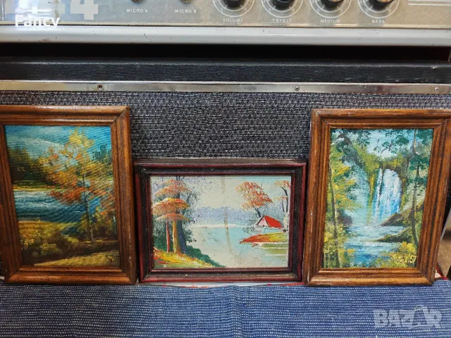 Миниатюри/малки картини 3 нроя, снимка 9 - Антикварни и старинни предмети - 49305898