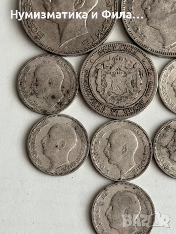 Сребърни монети лот 9 броя царство и княжество България , снимка 6 - Нумизматика и бонистика - 53808334