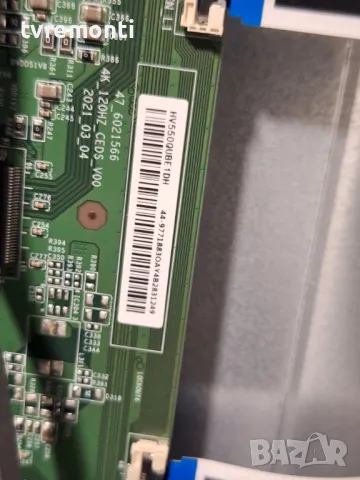 T-CON LVDS BOARD 47-6021566 4K_120HZ_CEDS~_V00 for HISENSE 55U7HQ 55inc DISPLAY HD550Y3U72-L9M1, снимка 2 - Части и Платки - 49527823