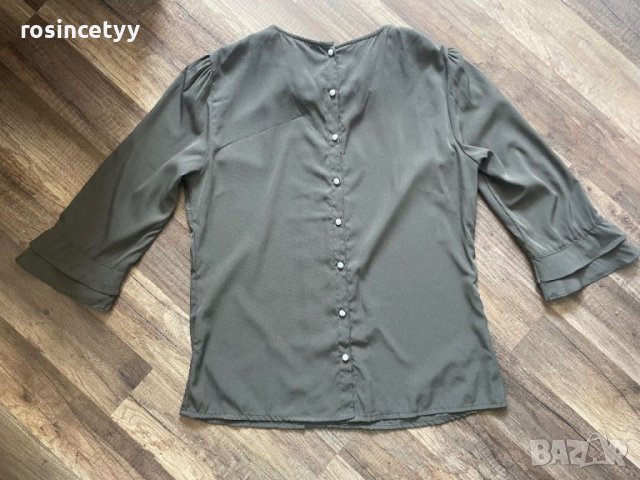 Тъмнозелена риза Vero Moda, снимка 7 - Ризи - 46810862