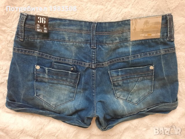Дънкови панталонки ,размер 36/38, снимка 2 - Къси панталони и бермуди - 37195645