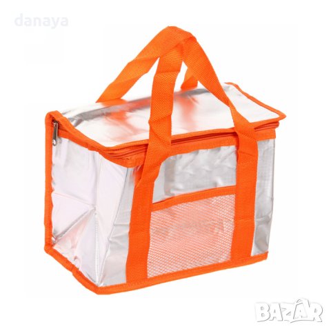 3773 Термо чанта за храна и напитки с цветни дръжки, 8 литра, снимка 9 - Хладилни чанти - 41019001