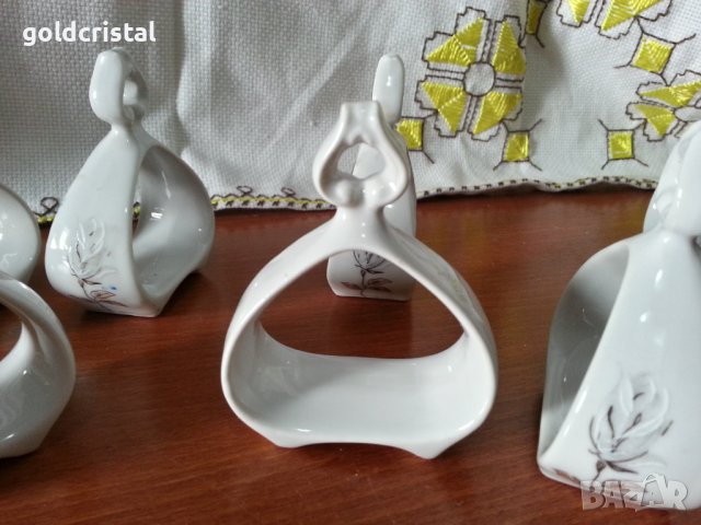 Стар български порцелан салфетници , снимка 8 - Антикварни и старинни предмети - 42170488